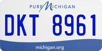 MI license plate DKT8961