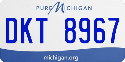 MI license plate DKT8967