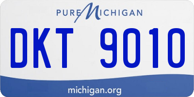 MI license plate DKT9010