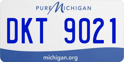 MI license plate DKT9021
