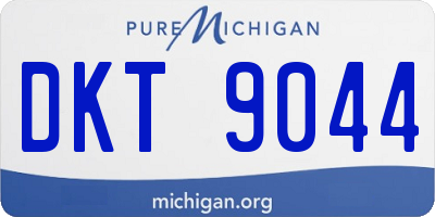 MI license plate DKT9044