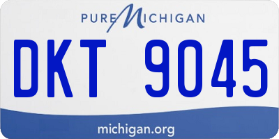 MI license plate DKT9045