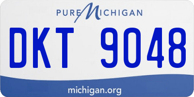 MI license plate DKT9048