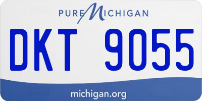 MI license plate DKT9055