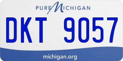 MI license plate DKT9057