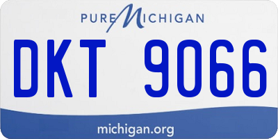 MI license plate DKT9066