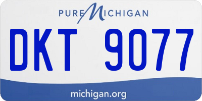 MI license plate DKT9077