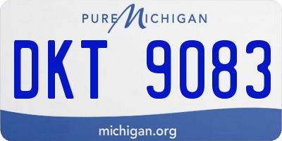 MI license plate DKT9083