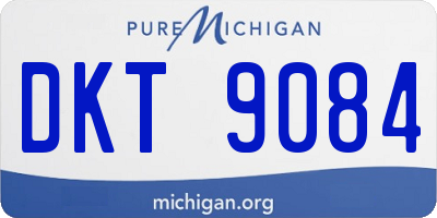 MI license plate DKT9084