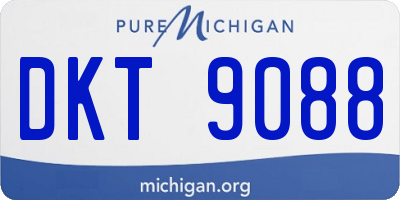 MI license plate DKT9088