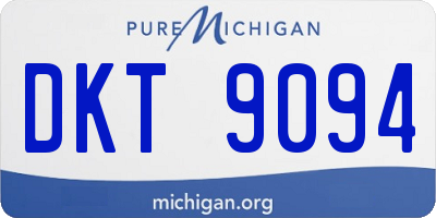 MI license plate DKT9094
