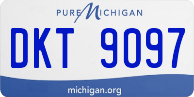 MI license plate DKT9097