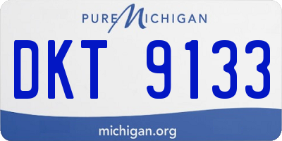 MI license plate DKT9133