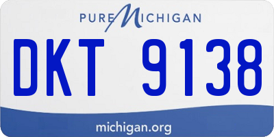 MI license plate DKT9138