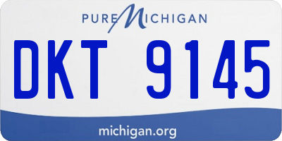 MI license plate DKT9145