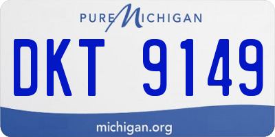 MI license plate DKT9149