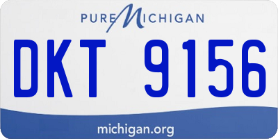 MI license plate DKT9156