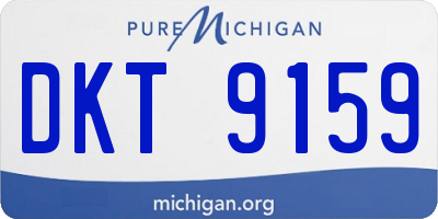 MI license plate DKT9159