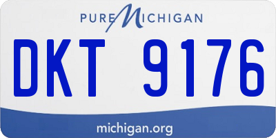 MI license plate DKT9176