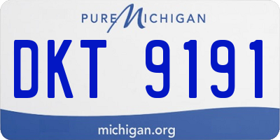 MI license plate DKT9191