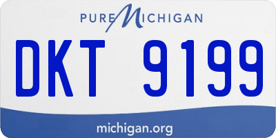 MI license plate DKT9199