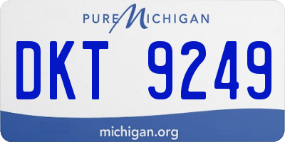 MI license plate DKT9249