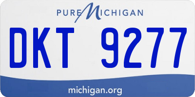 MI license plate DKT9277