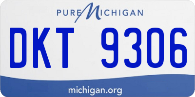 MI license plate DKT9306