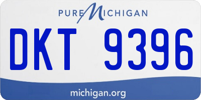 MI license plate DKT9396