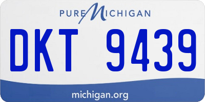 MI license plate DKT9439