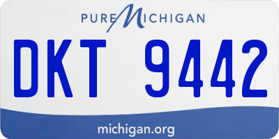 MI license plate DKT9442