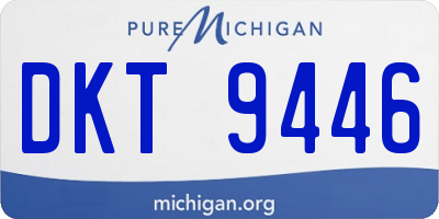 MI license plate DKT9446