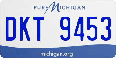 MI license plate DKT9453
