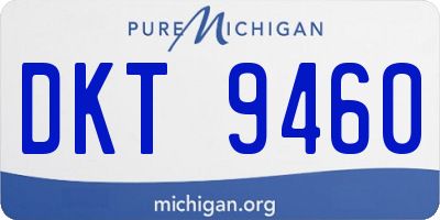MI license plate DKT9460