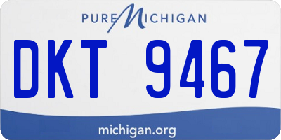 MI license plate DKT9467