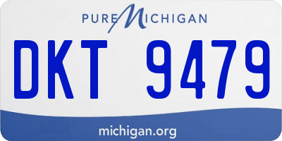 MI license plate DKT9479