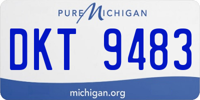 MI license plate DKT9483