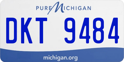 MI license plate DKT9484