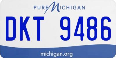 MI license plate DKT9486