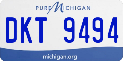 MI license plate DKT9494
