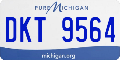 MI license plate DKT9564