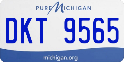 MI license plate DKT9565