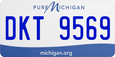 MI license plate DKT9569
