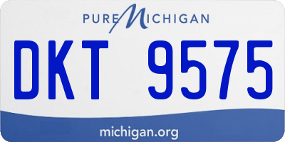 MI license plate DKT9575
