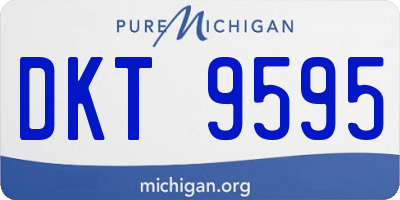 MI license plate DKT9595