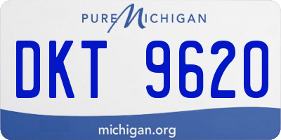 MI license plate DKT9620