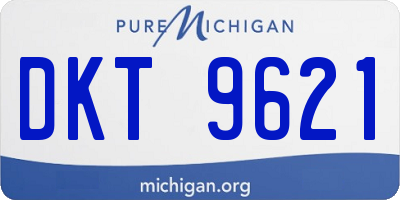 MI license plate DKT9621