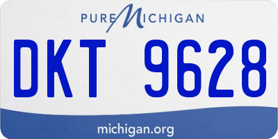 MI license plate DKT9628