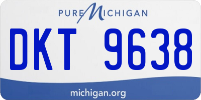 MI license plate DKT9638