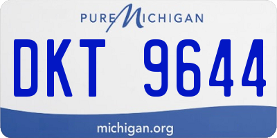 MI license plate DKT9644